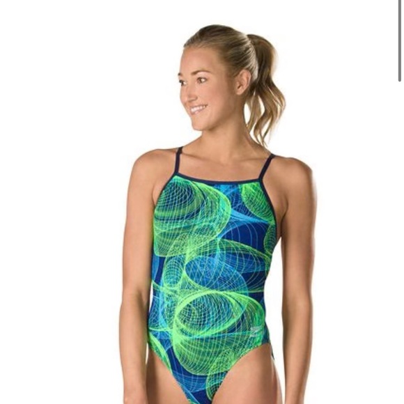 SPEEDO Cyclone Strong One Back Endurance+ One Piece Swimsuit NWT - Picture 1 of 8